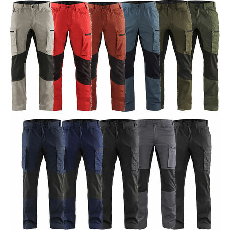 Pantalon de travail Blaklader 1459 Service Stretch - 48 (EU) - Vert militaire