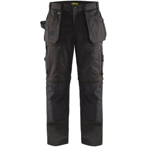 Pantalon de travail Blaklader Artisan bas amovibles Noir 52.