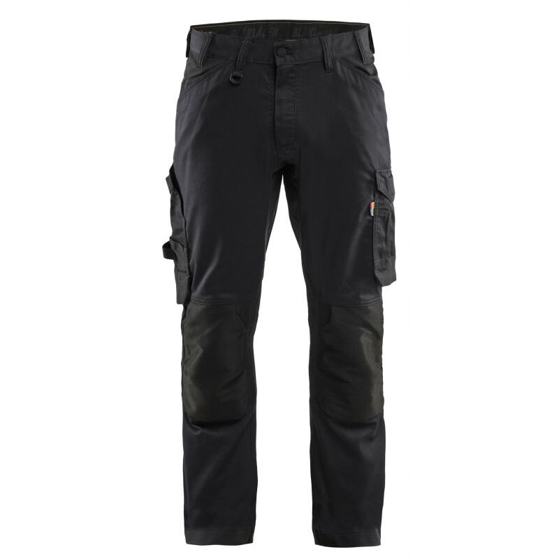 Pantalon de travail stretch 2D Blaklader 1751 - Noir - Jambes standards - 44