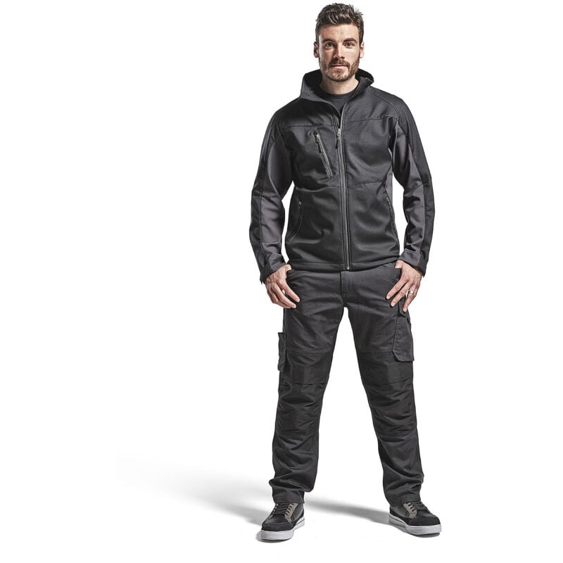 Pantalon maintenance +stretch Noir/Gris foncé - 149513309998 - Blaklader - taille 48