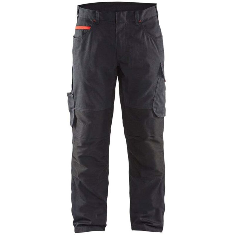 Blaklader - Pantalon de travail stretch 1495 - Noir/Rouge m - FR(42) - SE(C48) - Standards