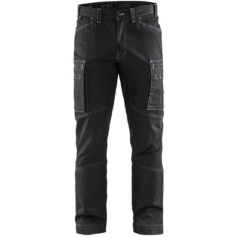 Pantalon de travail Blaklader services stretch cordura denim Noir 56