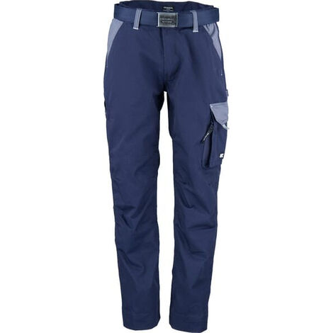 Pantalon de travail bleu marine - gris L UNIVERSEL KW102030091092