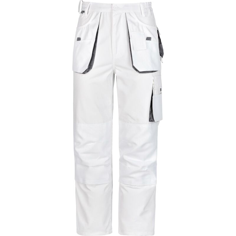 Pantalon de travail Bundhose blanc/gris 52 Taille 52 - weiss