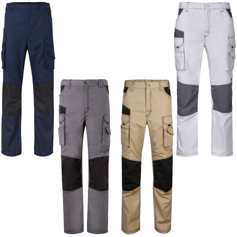 Pantalon de travail Velilla 103011B Toile Bicolore - xl - Sandfarbe