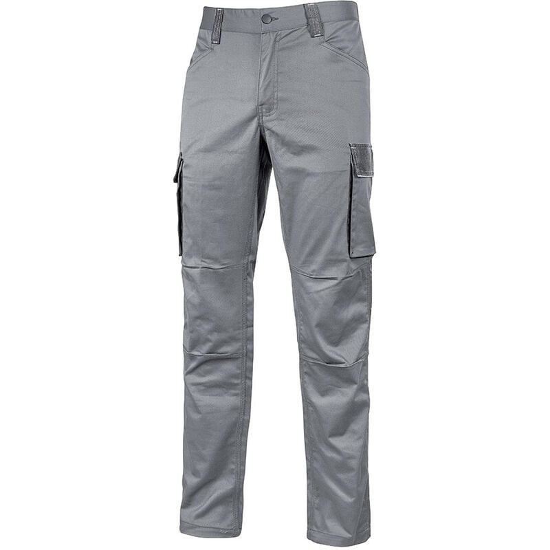 pantalon de travail cargo crazy - gris clair m