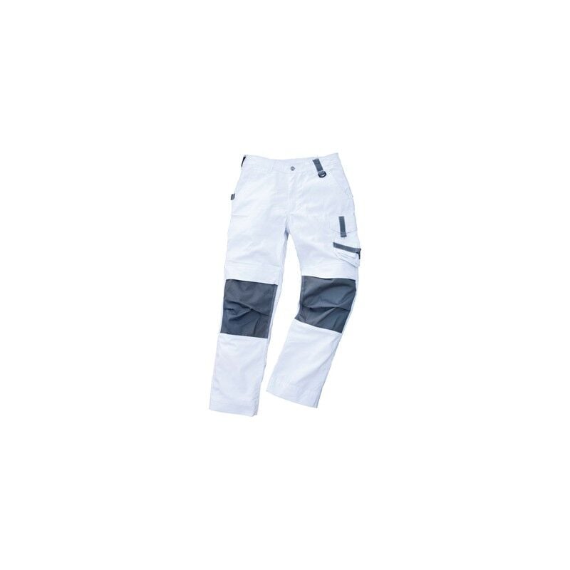 Excess Professional Workwear - Pantalon de travail Champ, Taille 52, blanc/gris
