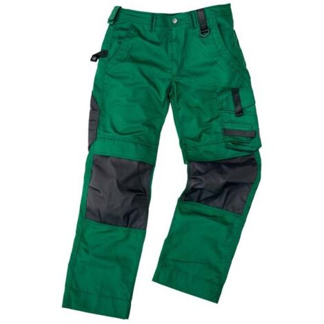 Pantalon de travail Champ, taille 52, vert/gris