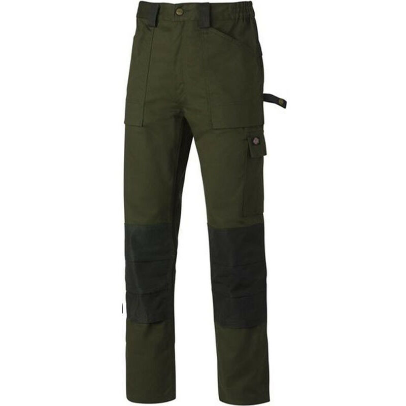 Dickies - Pantalon de travail coton gdt 290 WD4930 - Déstockage - Vert foncé - 50 - Jambes standards