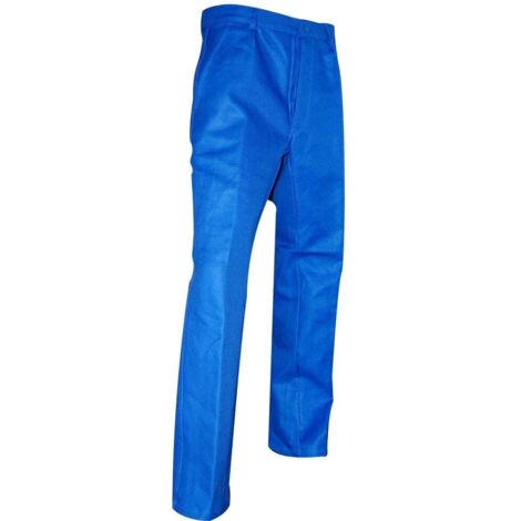 Pantalon de travail coton multipoches braguette à boutons - Gamme Incontournable - CLOU - BLEU BUGATTI - 100141 - LMA Lebeurre