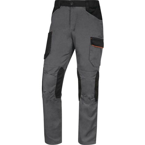 PANTALON DE TRAVAIL DELTA PLUS MACH2 M2PA3 GRIS ORANGE - M2PA3GO0   34/36 (S)
