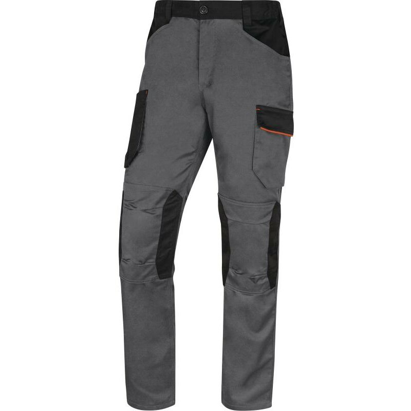 Delta Plus - Pantalon de travail multipoches mach 2 V3 gris/orange txl M2PA3GOXG - Gris