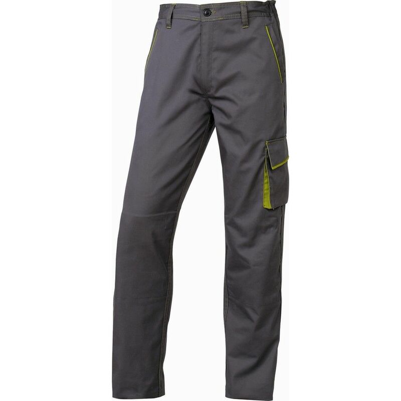 Pantalon de travail Delta Plus panostyle® polyester coton gris / vert -M6PANGR0 42/44 (l) - Gris/Vert