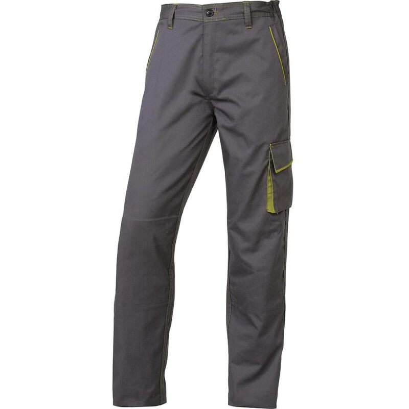 Pantalon de travail Delta Plus panostyle® polyester coton gris / vert -M6PANGR0 54/56 (3XL)