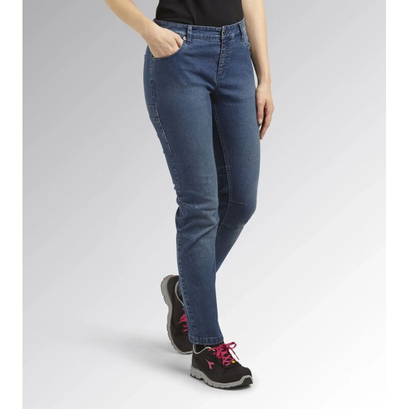 Pantalon de travail pant stone athena pour femme Diadora Denim 42