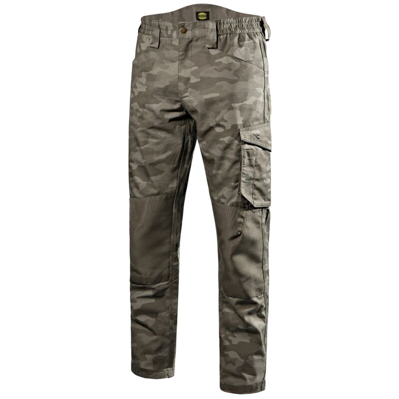 Diadora - Pantalon de travail rock camo Camouflage Kaki 3XL