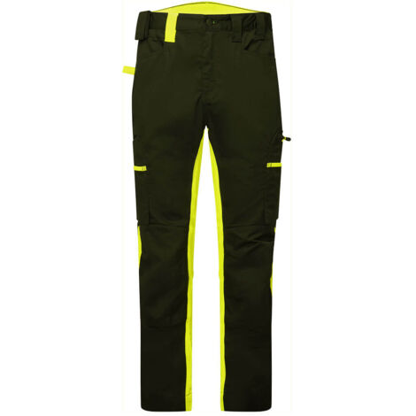 Pantalon De Travail éco-conçu Wx2 Stretch - Taille 40 - Noir/jaune - Portwest