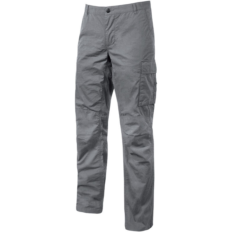 U-power - Pantalon de travail en toile de coton elastiquée baltic - Gris 2XL - fr (48/50) - eu (54/56)