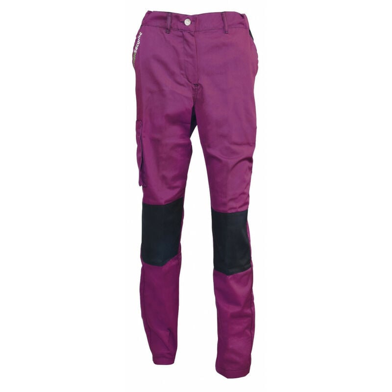 Fashion Securite - Pantalon de travail femme - Violet Noir