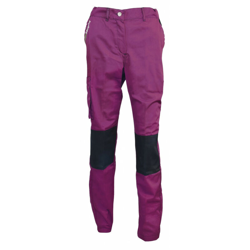 Pantalon de travail femme XS Violet Noir - Violet Noir