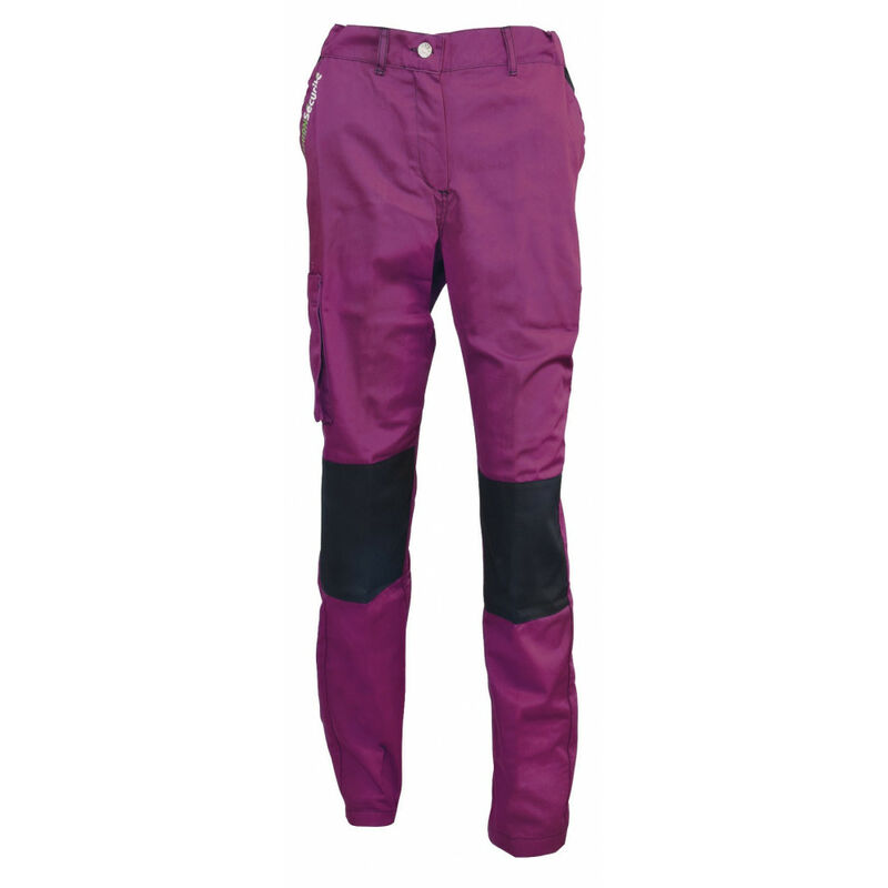 Pantalon de travail femme - Violet Noir