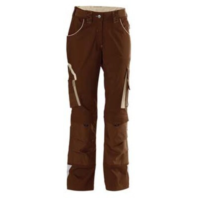 Pantalon de travail femme 24, Brown/beige,Gr.36