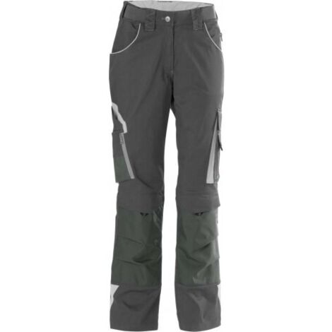 Pantalon de travail femme 24, DarkGrey/lightgrey,Gr.52