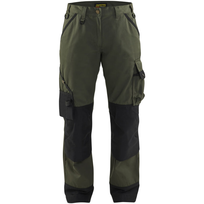 Blaklader - Pantalon de travail femme paysagiste Vert Armée / Noir 40