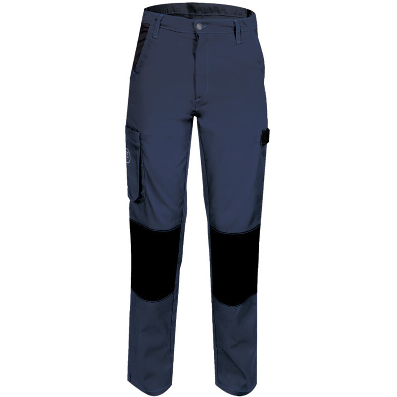 Pantalon de Travail Femme Bleu Marine - Fashion Sécurité - Résistant, Confortable et Tendance - Bricolage et Jardinage - 42