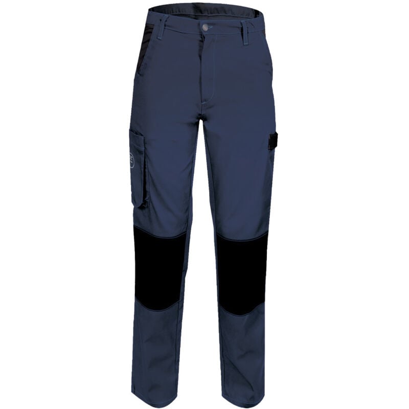 Pantalon de Travail Femme Bleu Marine - Fashion Sécurité - Résistant, Confortable et Tendance - Bricolage et Jardinage - 38