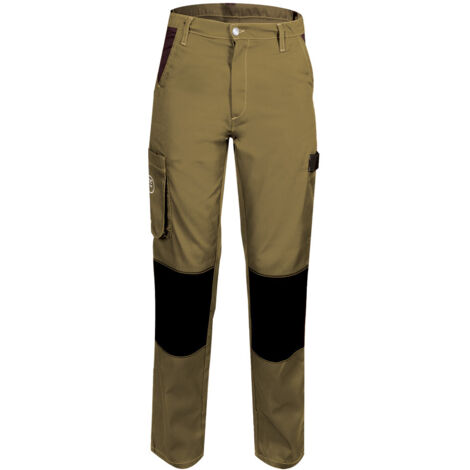 Pantalon de Travail Femme Sable - Fashion Sécurité - Résistant, Confortable et Tendance - Bricolage et Jardinage - 34