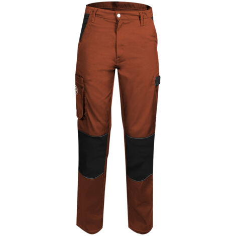 Pantalon de Travail Femme Terracotta - Fashion Sécurité - Résistant, Confortable et Tendance - Bricolage et Jardinage - 36