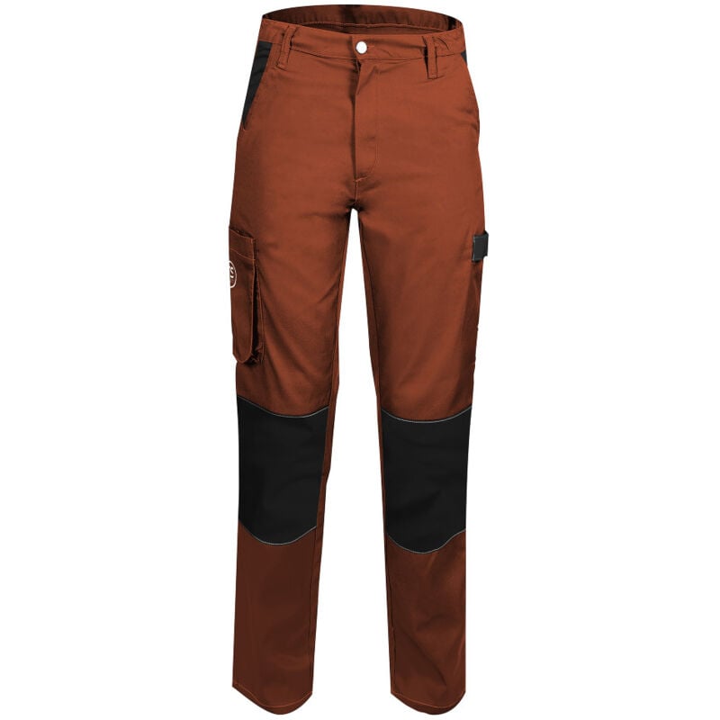 Pantalon de Travail Femme Terracotta - Fashion Sécurité - Résistant, Confortable et Tendance - Bricolage et Jardinage - 42