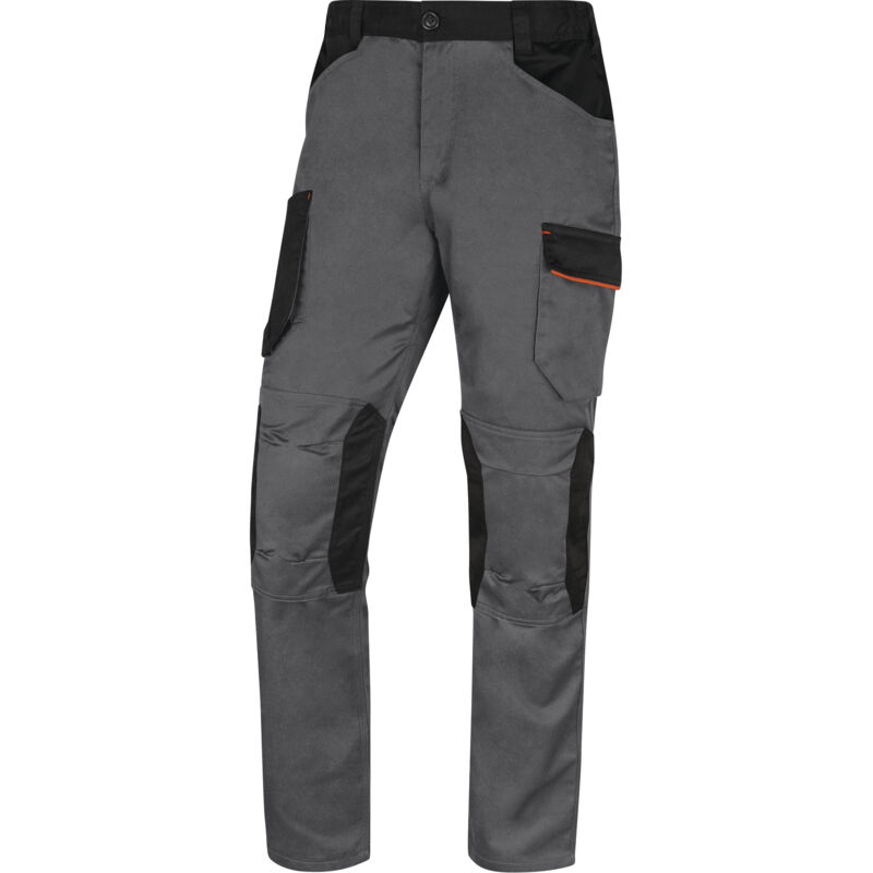 Pantalon De Travail Mach 2 Gris, Orange En Polyester / Coton - Doublure Flanelle - Delta Plus - M2pw3go 34/36 (S)