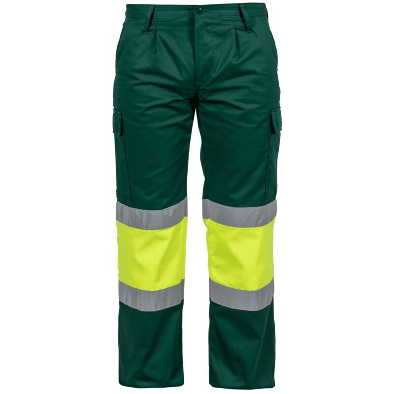 Vito - Pantalon de travail haute visibilité Fluo Bicolor Taille 44 Multipoches