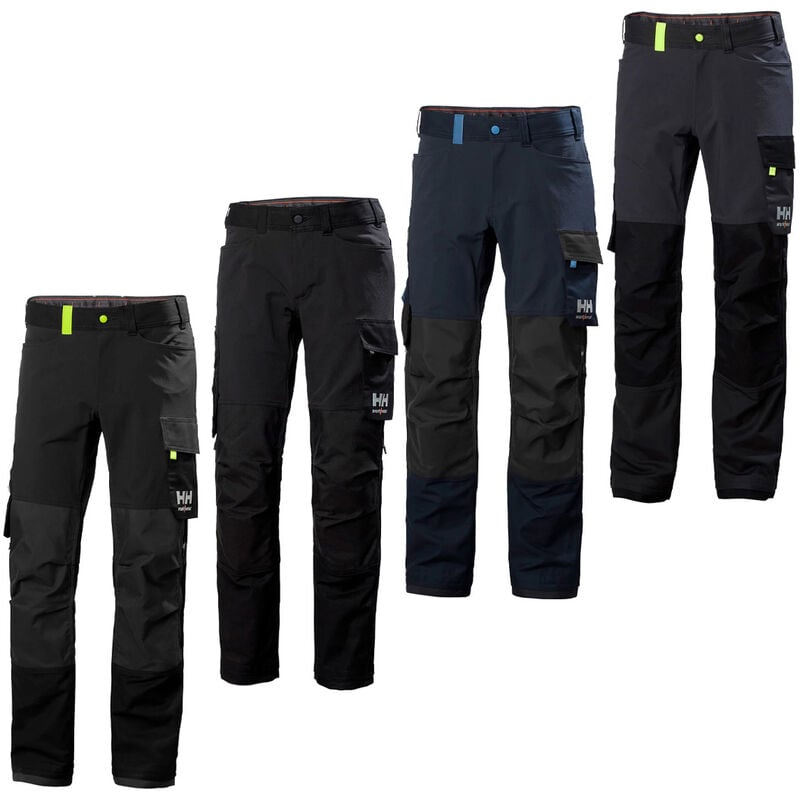 Helly Hansen - Pantalon de travail Oxford 4X - 52 (eu) - Gris / noir - Gris / noir