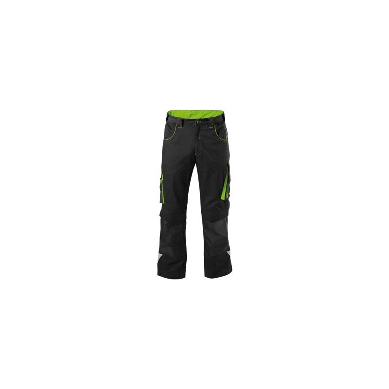 Pantalon de travail Homme 24, Black/lime green,Taille 60 - Fortis