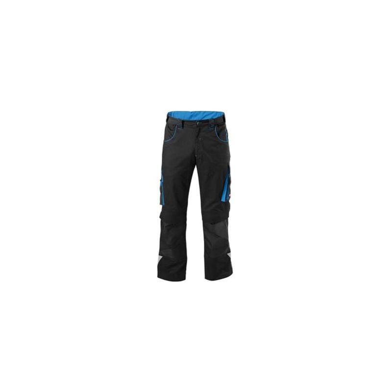 Pantalon de travail Homme FORTIS 24, Black/turquoise,Taille 27