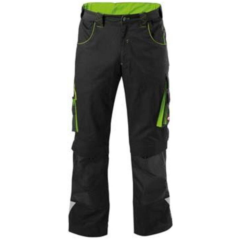 Fortis - Pantalon de travail Homme 24, Black/lime green,Taille 30