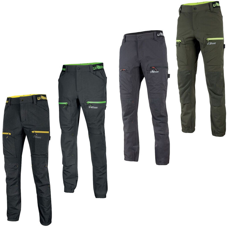 U-power - Pantalons de travail Horizon U-4 stretch - xl - Vert foncé - Vert foncé