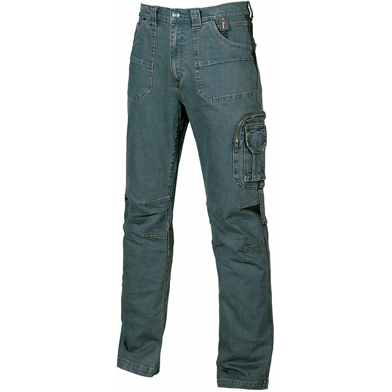 Jean de travail stretch traffic - Bleu Denim 3XL - fr (52) - eu (58)