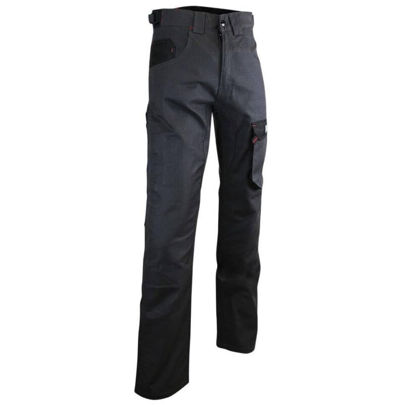 Pantalon de travail LMA 1266 ciment taille 44 bicolore gris nuit/ noir