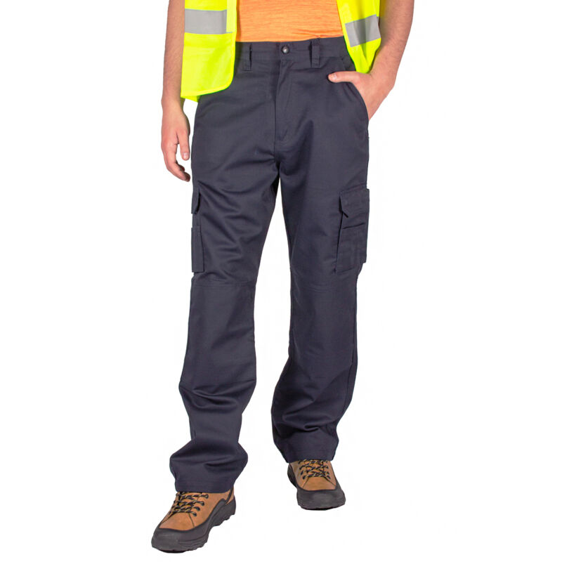 Pantalon de travail long bleu marine FIRI W40 L34 XXL avec poches