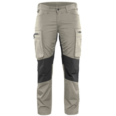 Pantalon de travail maintenance stretch femme 7159 - Beige/Noir XS - FR(34) - SE(C32) - Standards