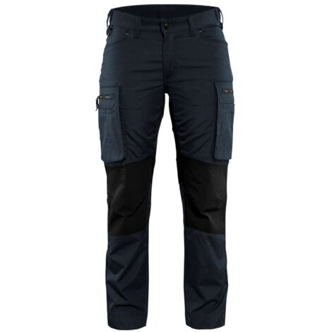 Pantalon de travail maintenance stretch femme 7159 Marine foncé/Noir M - FR(42) - SE(C40) - Standards
