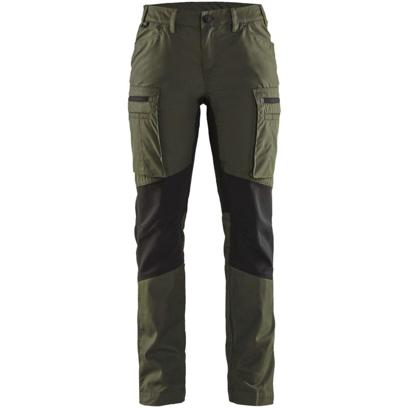 Pantalon de travail maintenance stretch femme 7159 - Vert forêt/Noir xs - FR(32) - SE(C30) - Standards