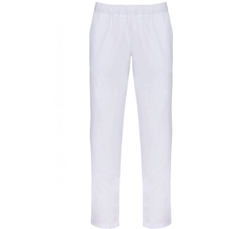 Pantalon de travail médical coton confort WK. Designed To Work Blanc XS