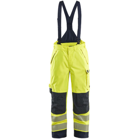 Pantalon de travail multinormes hardshell 1881 - Jaune fluo/Marine XS