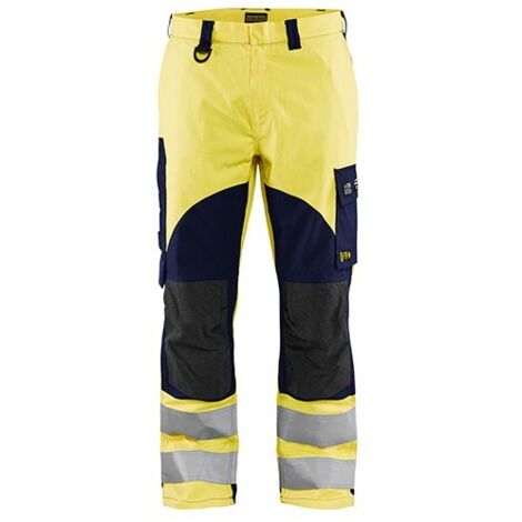 Pantalon de travail multinormes inhérent 1588 - Jaune fluo/Marine XS - FR(38) - SE(C44) - Standards