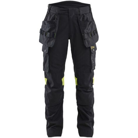 Pantalon de travail multinormes inhérent femme 7108 - Noir/Jaune S - FR(38) - SE(C36) - Standards
